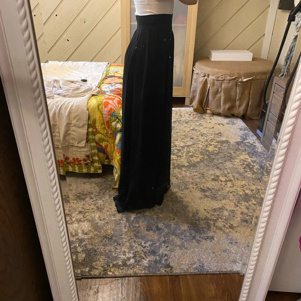 Carmen Marc Valvo Silk Pants - Picture 2 of 12